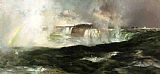 Thomas Moran Looking over Niagara Falls painting